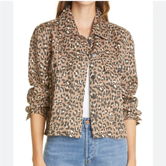 Rails cropped Steffi mountain leopard animal print denim jacket - Picture 3 of 8